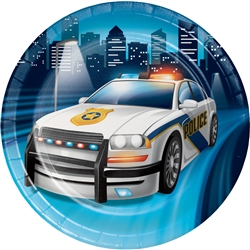 Police Party 7 Inch Plates