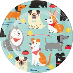 Dog Party 7 Inch Plates