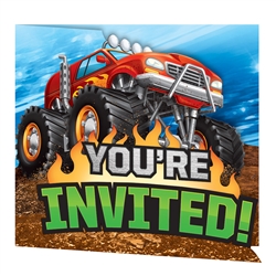 Monster Trucks Invitations