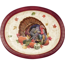 Thanksgiving Turkey Oval Platters