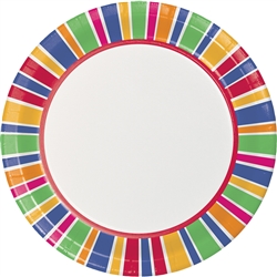 Party Dots and Stripes Plates (9 in)