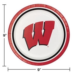 Badgers 9 inch Dinner Plates