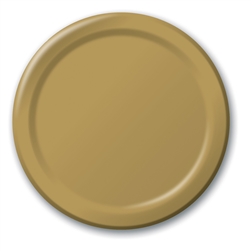 Gold Luncheon Paper Plates 8.75