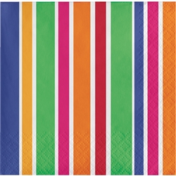 Party Dots and Stripes Beverage Napkins
