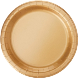 Gold Dessert Paper Plates 7