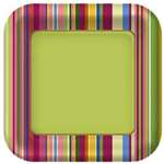 Colorful Stripes Dinner Plates