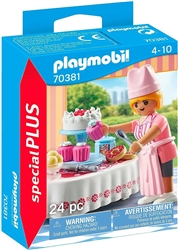 Playmobil Baker With Dessert Table