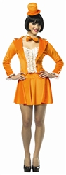 Dumb & Dumber Lloyd Christmas Orange Tuxedo Dress Adult Costume