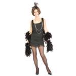 Black Chicago Flapper Adult Costume - Small