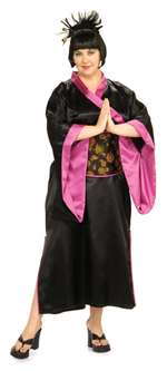 Geisha Black - Plus Size Adult Costume