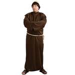 Monk Robe Bald Head Costume - Gt Plus Size