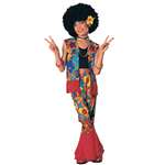 Flower Power Child'S Costume - Large Age 8-10