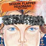 Silver Sequin Falpper Headband