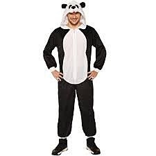 Panda Comfy Wear Adult Jumpsuit Costume - Small/Medium
