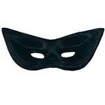 Black Satin Harlequin Mask