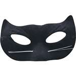 Velour Cat Mask - Black