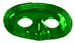 Green Plastic Domino Mask