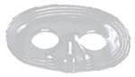 White Plastic Domino Mask