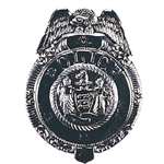 Deluxe Silver Police Badge