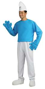 Deluxe Smurf Adult Costume - Standard (medium)