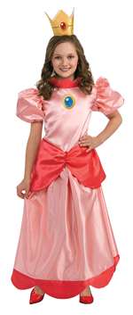 Super Mario - Peach Child Costume