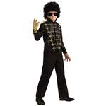 Black Military Michael Jacket Deluxe Child Costume - Medium Age 5-7
