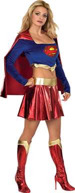 Deluxe Supergirl Adult Costume - Medium