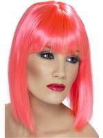 Glam Short Neon Pink Wig
