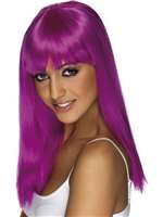 Glam Long Neon Purple Wig