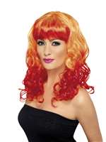 Siren Long Curly Orange-Red Wig