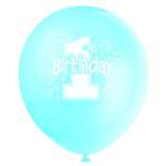 1st Birthday Blue 12 inch Balloons