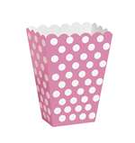 Hot Pink Polka Dots Small Treat Box