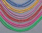 TRANSPARENT BEADS 48 INCHES / 6PC