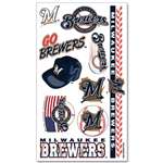 Milwaukee Brewers Temporary Tattoos Sheet
