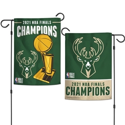 World Champions Milwaukee Bucks Garden Flag 2-Sided