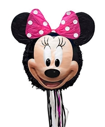 Minnie Mouse Head Pull Pinata